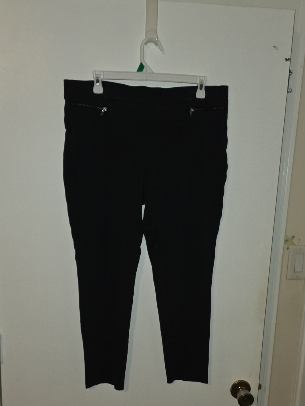 George Charcoal Grey Ankle Ponte Pants with Zip Detailing, Soft & Stretchy